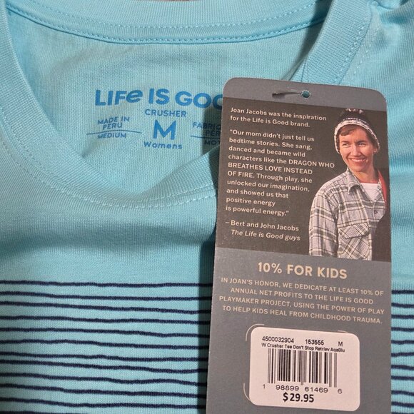 Life is Good Retriever Dog Water Women's Crusher Crew Tee Shirt - Picture 5 of 7